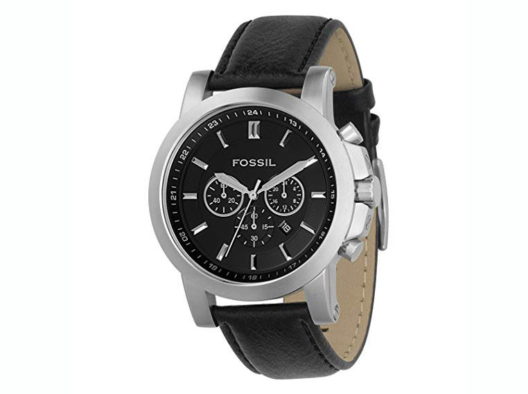 Watch strap Fossil FS4247 Leather 22mm