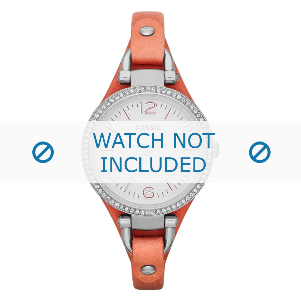 Watch strap Fossil ES3468 Leather Pink 8mm
