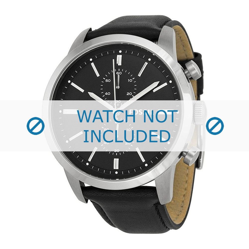 Watch strap Fossil FS4866 Leather 24mm
