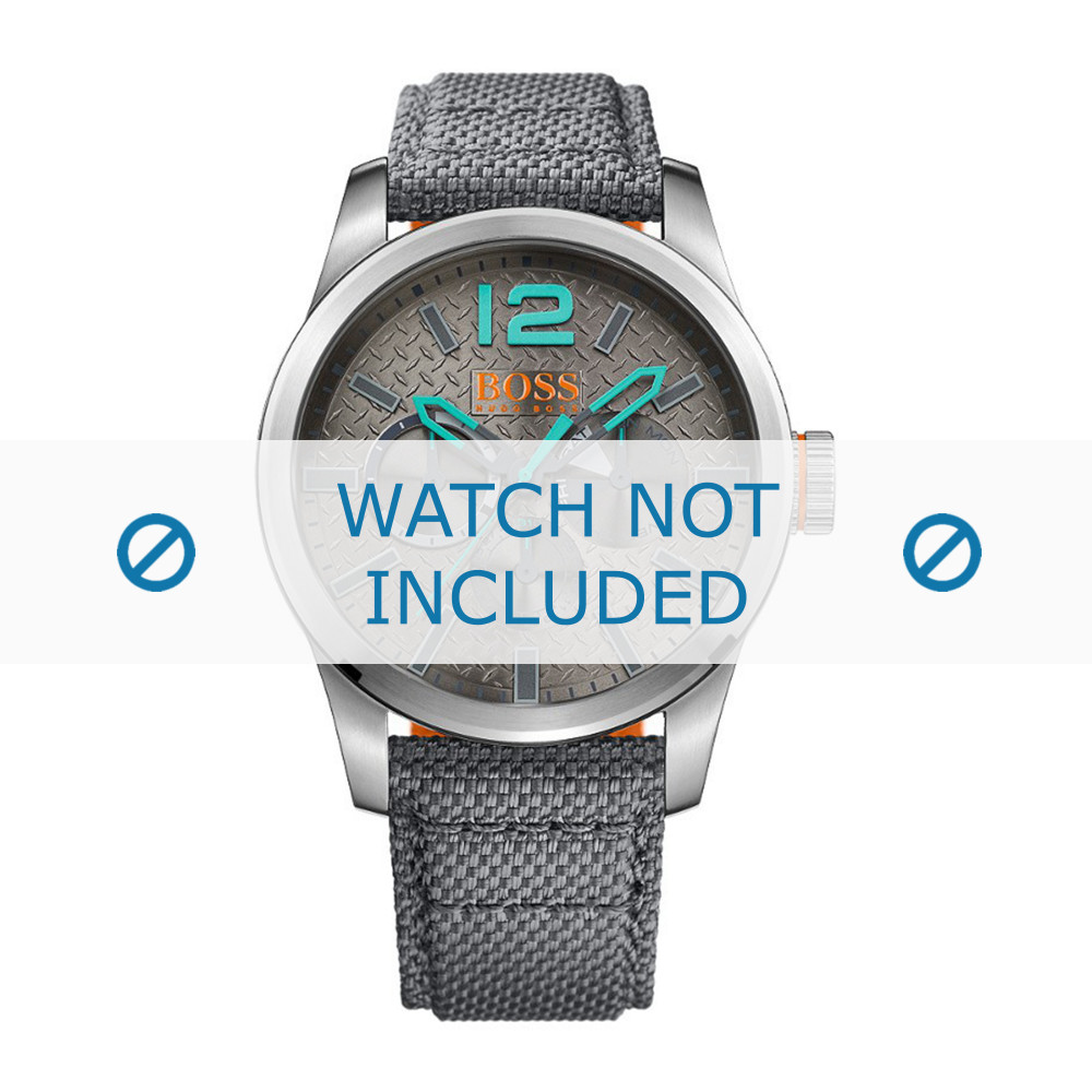 Watch strap Hugo Boss HO1513379 242 1 14 Canvas Grey 24mm