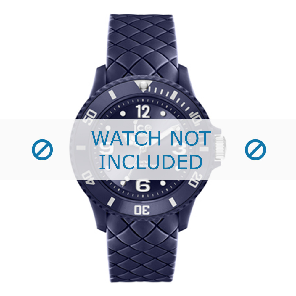 Ice Watch watch strap 007270 Leather Blue - Order now from World of Watch