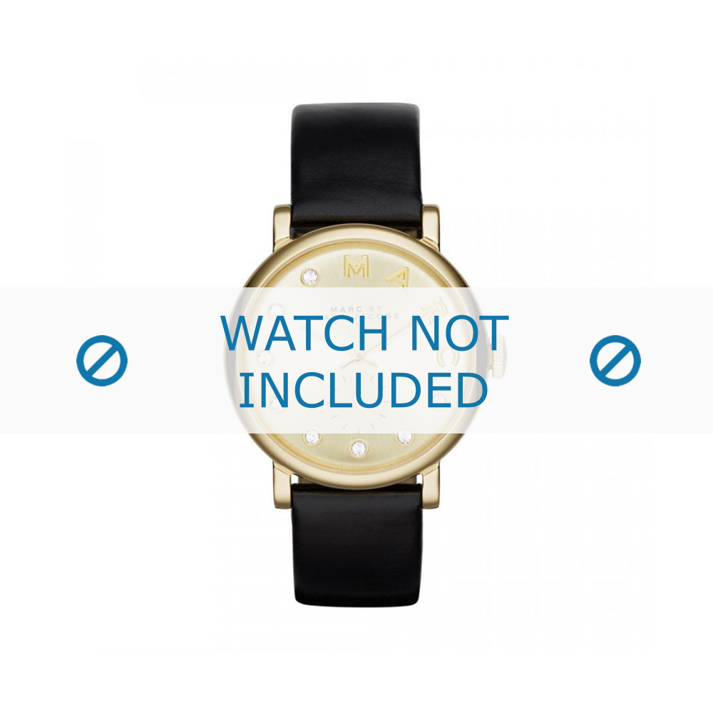 Marc jacobs hotsell leather strap watch