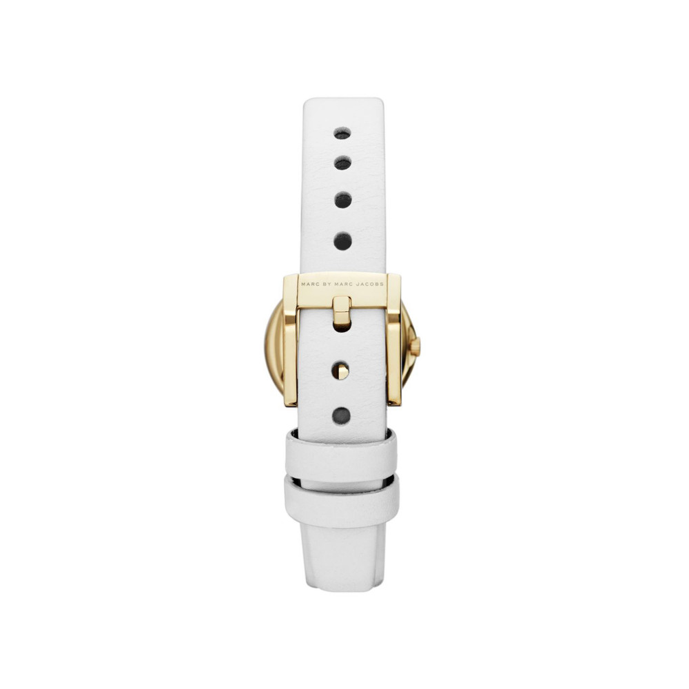 Marc by Marc Jacobs watch strap MBM2050 Leather White Order now from World of Watch Straps