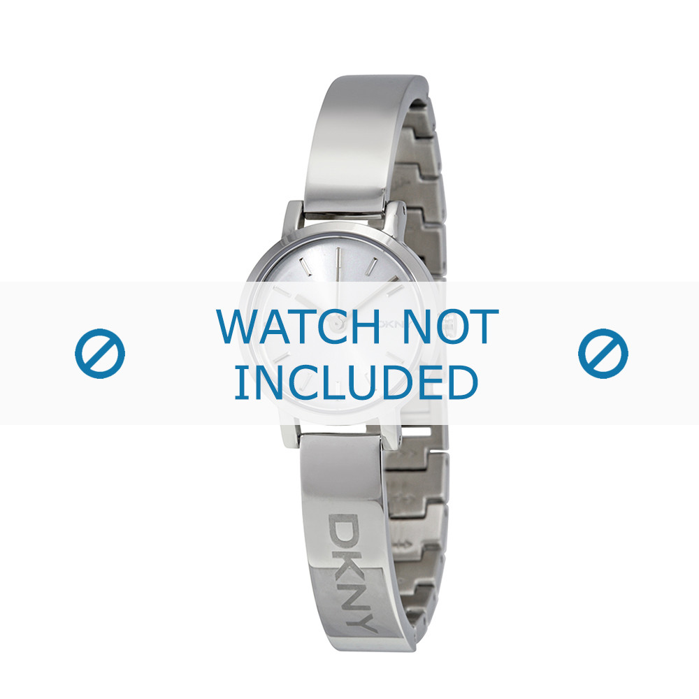 DKNY watch strap NY 2306 Steel Silver 10mm