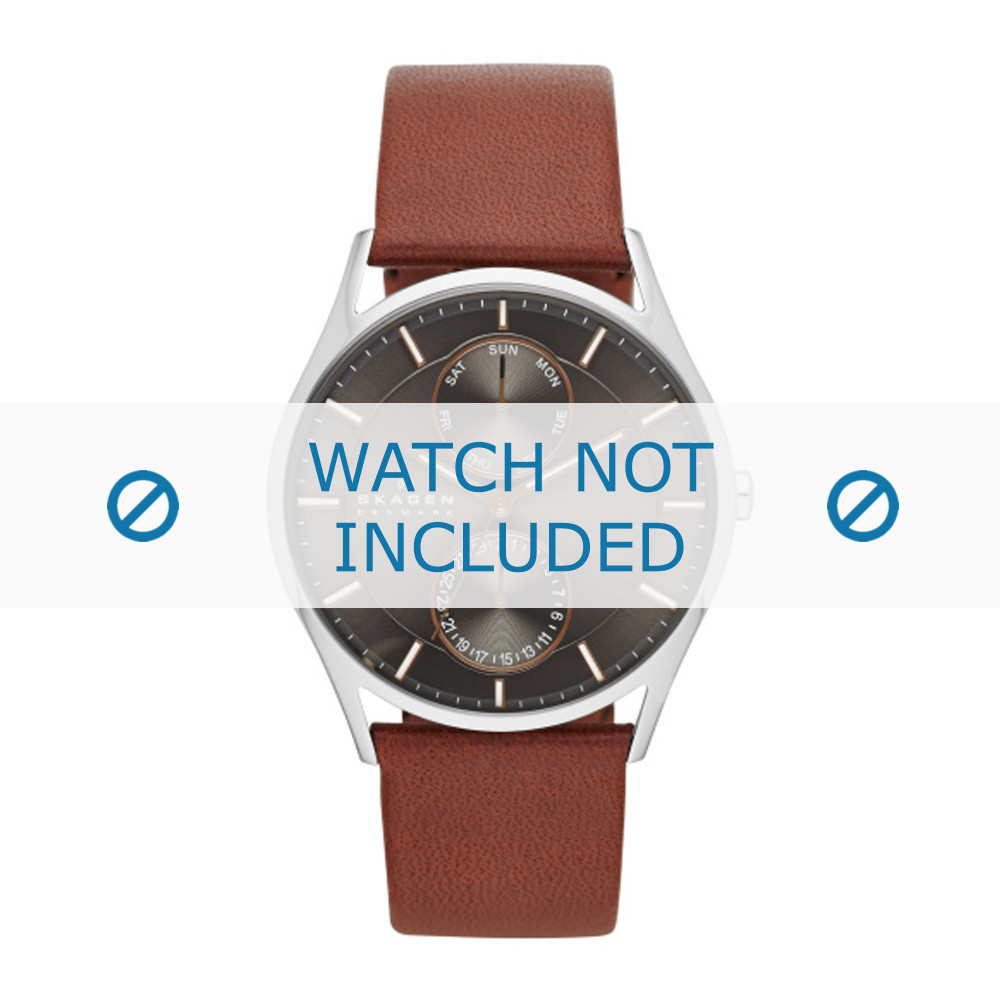 Genuine Leather Watch Strap Replacement for Skagen 853XLSBB,SKW6071 Mixed  models