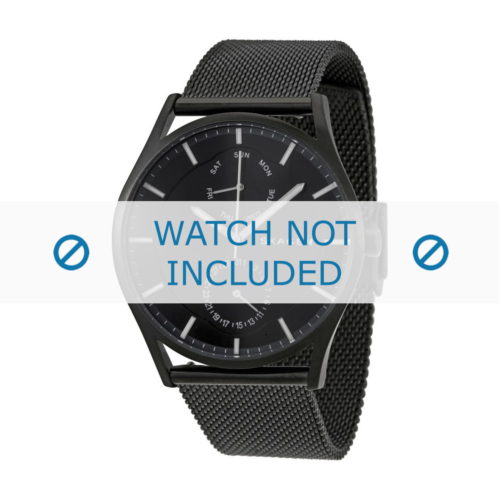 Skagen watch strap SKW6318 Metal Black Order now from World of Watch Straps