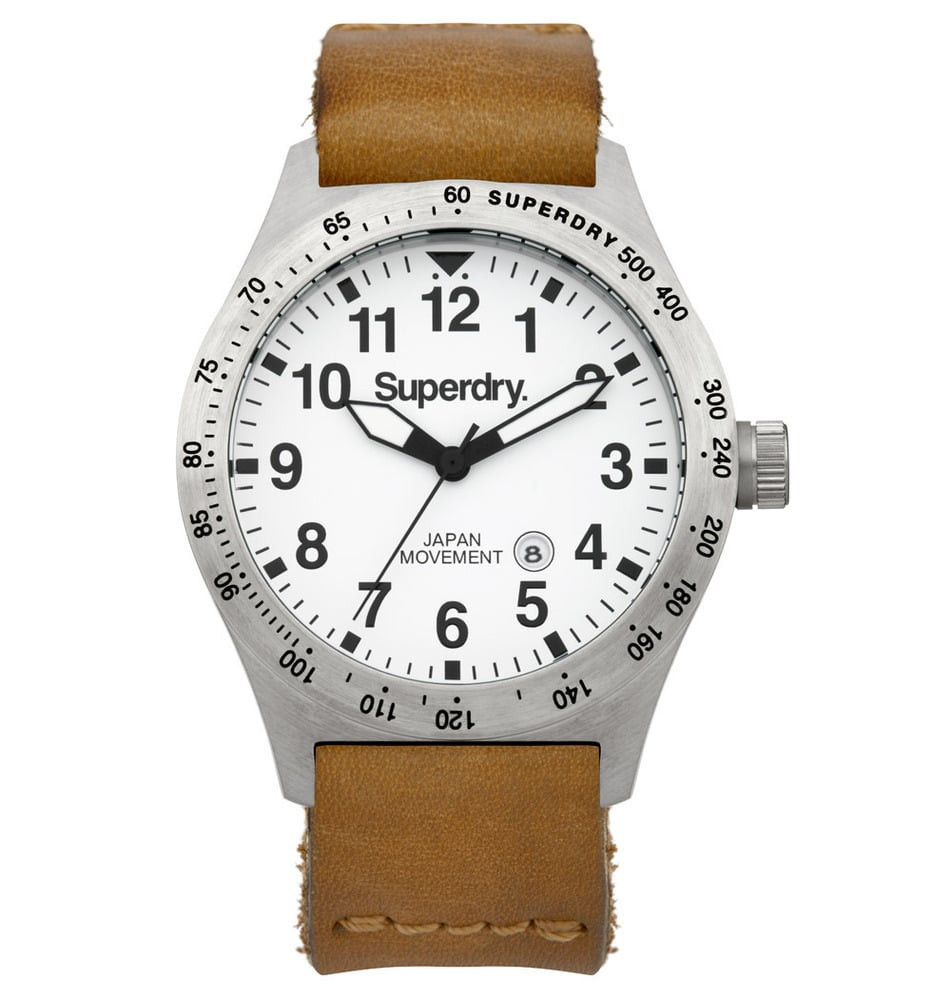 Superdry watch hot sale leather strap