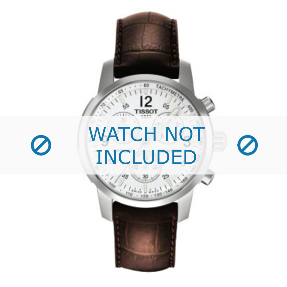 Watch strap Tissot T361.461 PRC 200 T600013367 Croco leather 19mm
