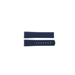 Watch strap Omega 21022422003001 / 032CVZ015756 Rubber Blue 20mm
