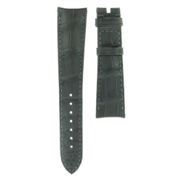 Watch strap Omega 43513402206001 / TRESOR Crocodile skin Grey 20mm