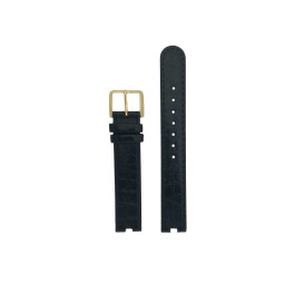 Watch strap Rado R50575915 / 129.3575.4 / 070852910 Leather Black 16mm