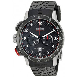 Watch strap Edox 10305 Rubber Black 23mm