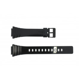 Watch strap Casio W 215H 1A W 215H Plastic Black 18mm