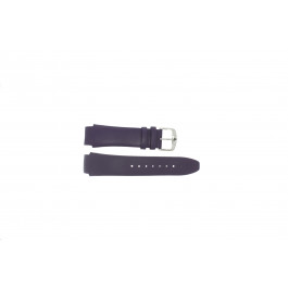 Watch strap Jacques Lemans 1-1264 Leather Purple 18mm