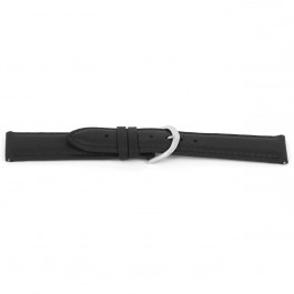 Watch strap Universal J144 Leather Black 26mm