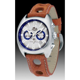 Watch strap Lotus 15323-2 Leather Cognac 22mm