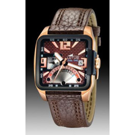 Watch strap Lotus 15531-2 Leather Brown 24mm