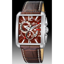 Watch strap Lotus 15536-2 Leather Brown 26mm