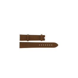 Watch strap Omega 166026 / 032VEST1816O Leather Cognac 18mm