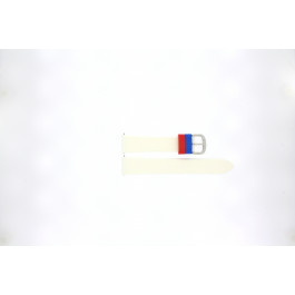 Lacoste watch strap 2000395 / LC-12-3-14-0080 Rubber White 18mm