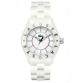 Lacoste watch strap 2000673 / LC-32-3-28-2289 Silicone White 20mm