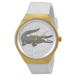 Lacoste watch strap 2000787 / LC-71-3-34-2445 Silicone White 18mm