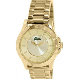 Lacoste watch strap 2000850 / LC-75-3-34-2536 Metal Gold Toned 16mm