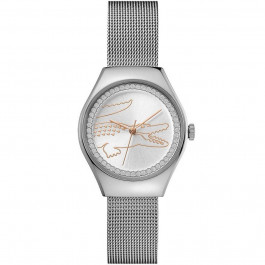 Lacoste watch strap 2000895 / LC-85-3-14-2605 Metal Silver 14mm