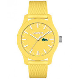 Lacoste watch strap 2010774 / LC-79-1-47-2570 Rubber Yellow 21mm