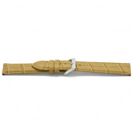 Watch strap Universal D339Z Leather Beige 14mm