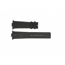 Watch strap Boccia 3519-02 / 3519-03 Leather Black 28mm