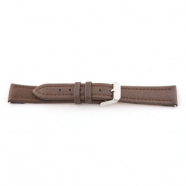 Watch strap Universal F372 Leather Brown 18mm