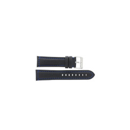 Watch strap Universal 393.01.05 Leather Black 22mm