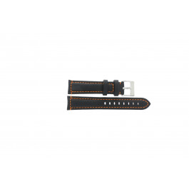 Watch strap Universal 393.01.12 Leather Black 20mm