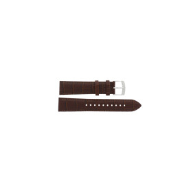 Watch strap Seiko 7T92-0LT0 / SNDC31P1 / 4LR2JE Croco leather Brown 20mm