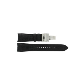 Watch strap Seiko 5R66-0AR0 / SNR021J1 / 4A1V1AK Leather Black 24mm