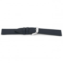 Watch strap Universal H622 Leather Blue 22mm