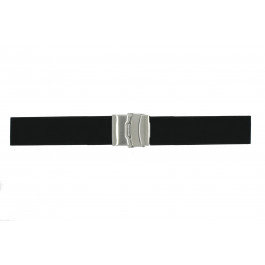 Watch strap Universal 78050.22 Rubber Black 22mm