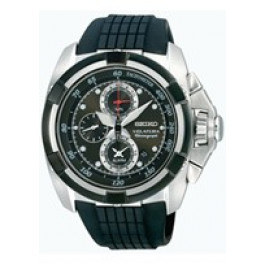 Watch strap Seiko 7T62-0HD0-SNAA93P2 Rubber Black 26mm