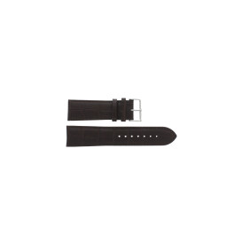 Watch strap Universal 805.02 Leather Dark brown 18mm