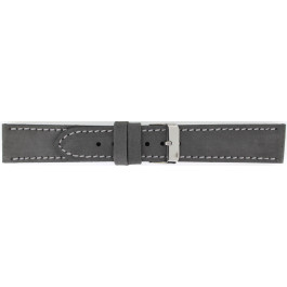 Watch strap Universal 825.07a.18 Leather Grey 18mm