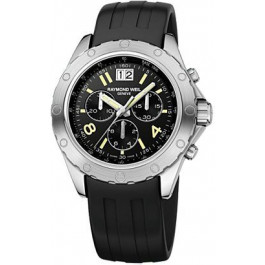 Watch strap Raymond Weil 8500 SR1 05207 Rubber Black 22mm