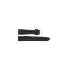Watch strap Universal 890.01.22 Leather Black 22mm