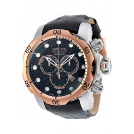 Watch strap Invicta 90132.01 Leather Black 26mm
