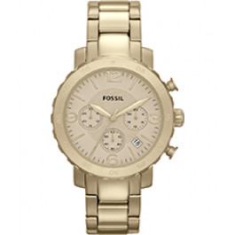 Watch strap Fossil AM4422 Stainless steel Gold Toned 22mm