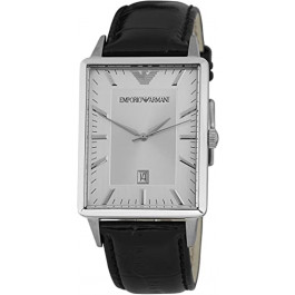 Watch strap Armani AR2417 Leather Black 22mm