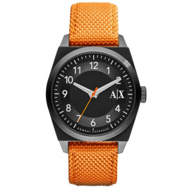 Watch strap Armani Exchange AX2305 Leather/Textiles Orange 22mm