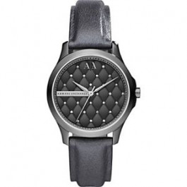 Watch strap Armani Exchange AX5214 Leather Black 18mm