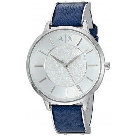 Watch strap Armani Exchange AX5318 Leather Blue 16mm