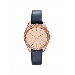 Watch strap Armani Exchange AX5508 Leather Blue 16mm